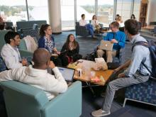 Duke school of medicine students gathered